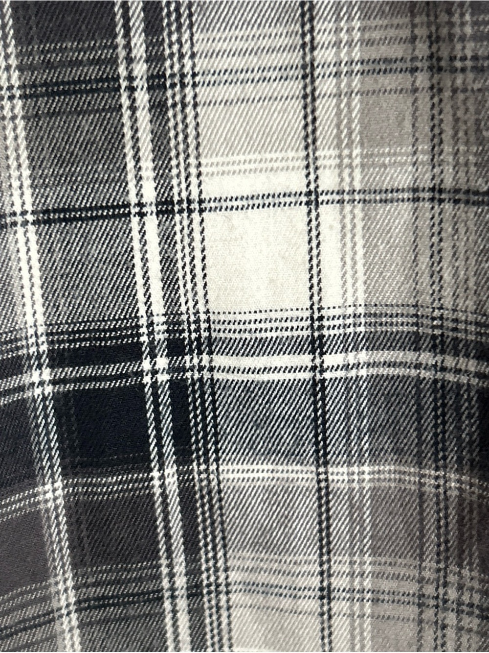 Cabela's Long Sleeve Gray/Black Plaid Button Western Zip Pocket Women's Size XL - Picture 6 of 11